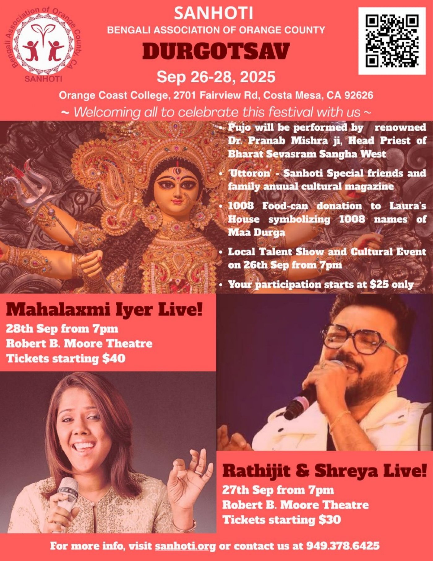 Durga Puja in Orange County And LA
