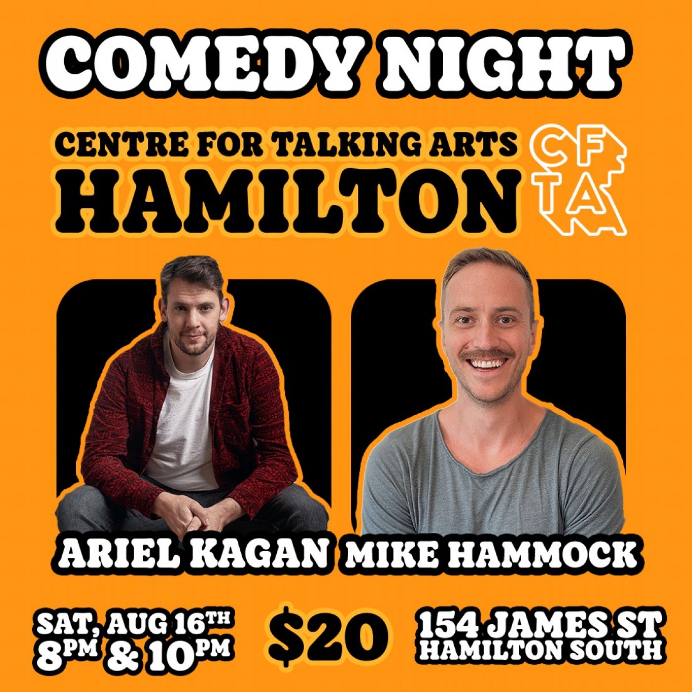 Comedy Night in Hamilton FT Mike Hammock & Ariel Kagan | One Night Only