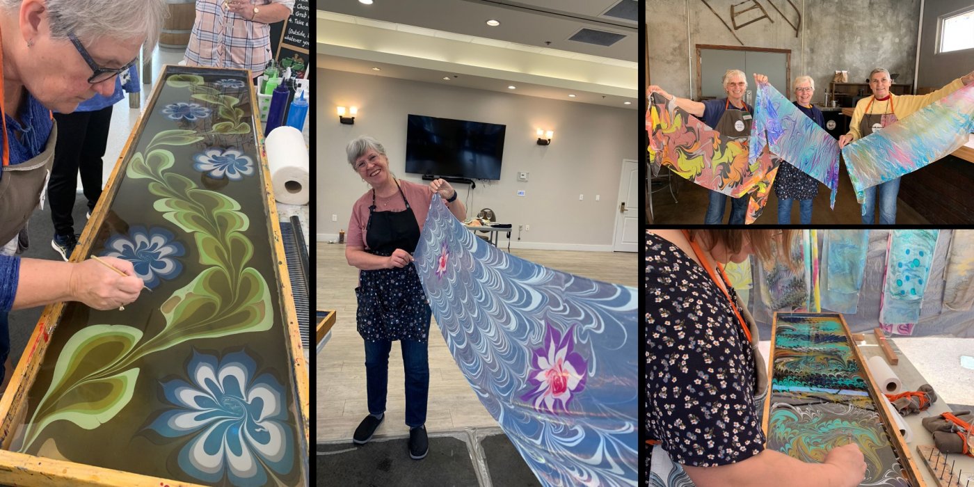SIP & CREATE, Silk Scarf Workshop-OK FALLS