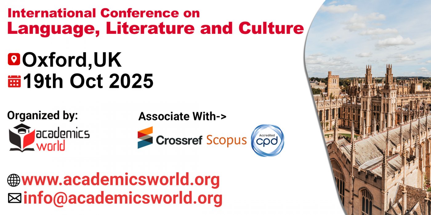 International Conference on Language, Literature and Culture (ICLLC - 2025)
