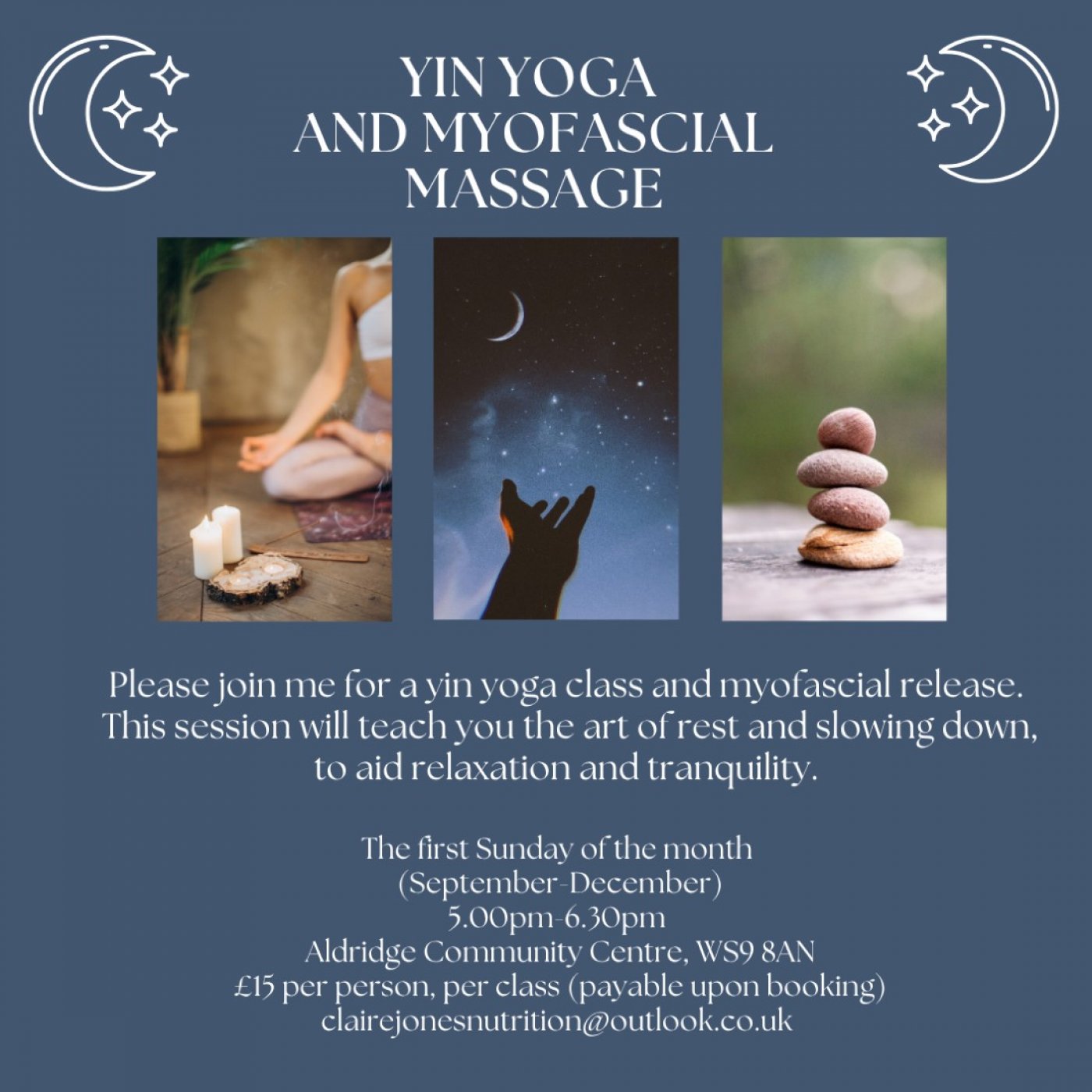 Restorative yoga with myofascial massage - Sunday 2nd November