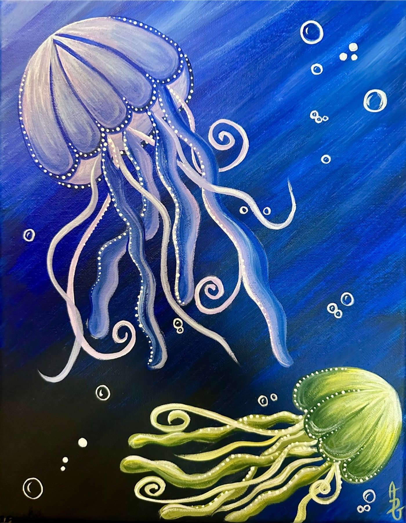 Jammin Jelly Fish Paint And Sip