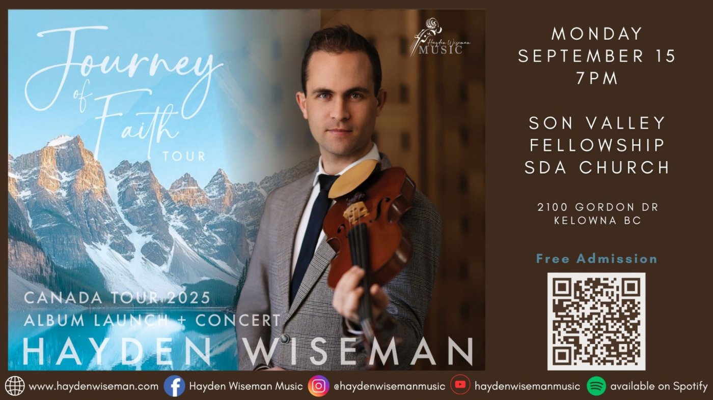 Hayden Wiseman "Journey of Faith" Christian Violin Concert