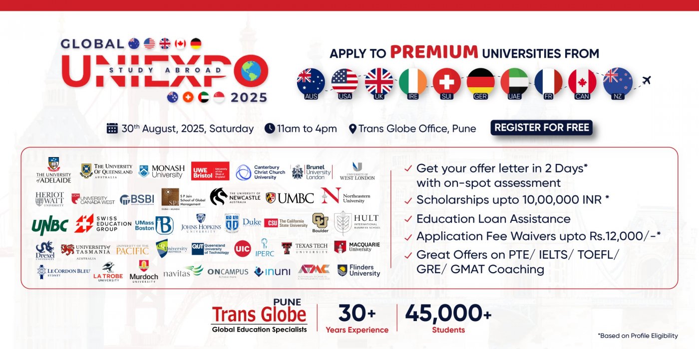 Global Uni Expo 2025 -  Free Education Fair by Trans Globe Pune