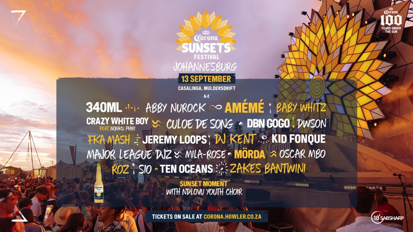 Corona Sunsets Festival - Johannesburg 2025