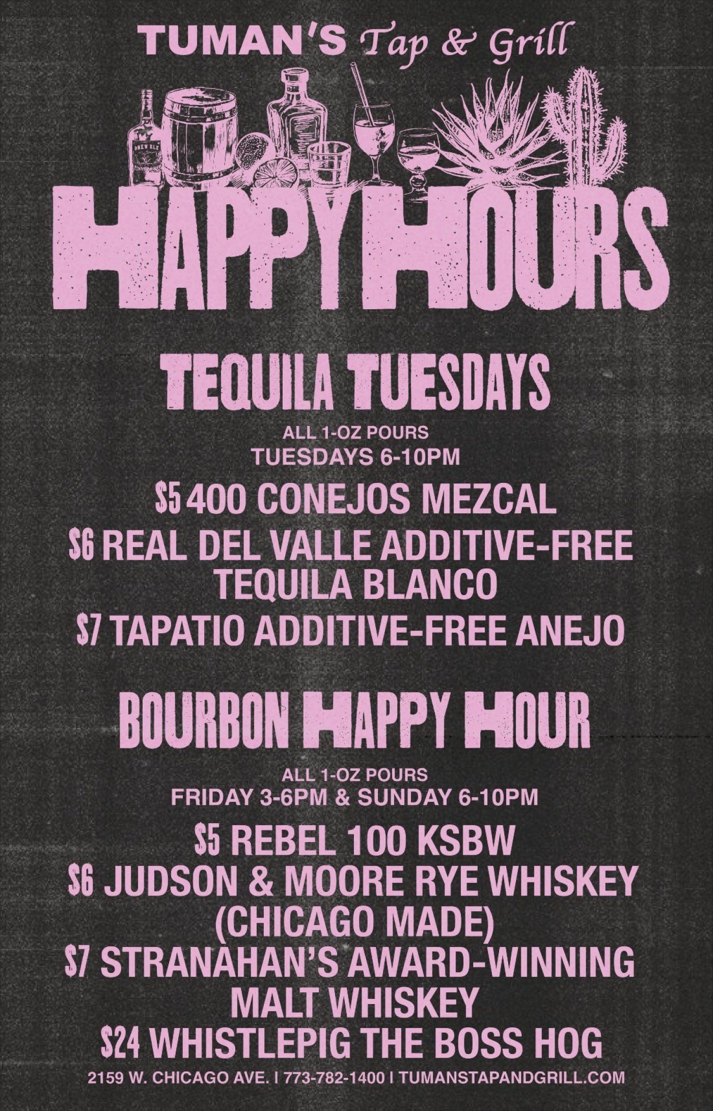 Happy Hours at Tuman\u2019s Tap & Grill