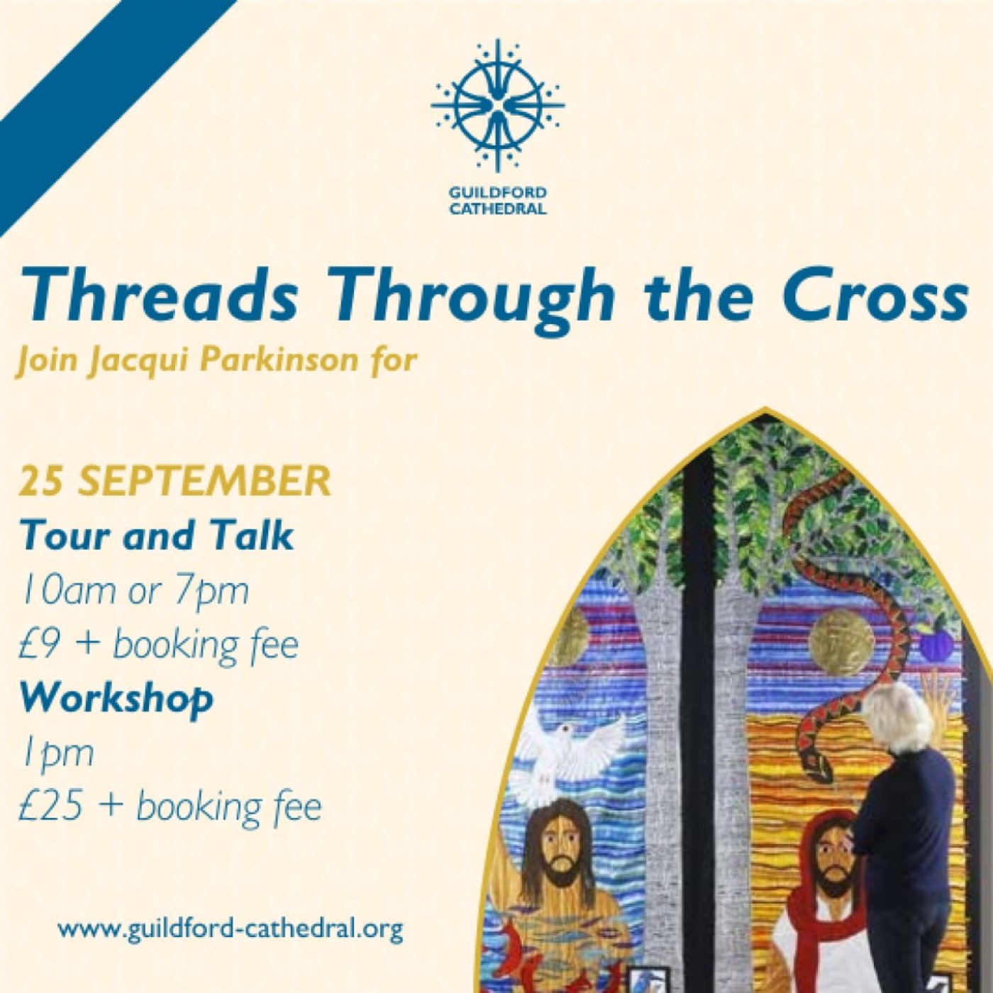 Jacqui Parkinson: Threads Through The Cross Exhibition tour and talk