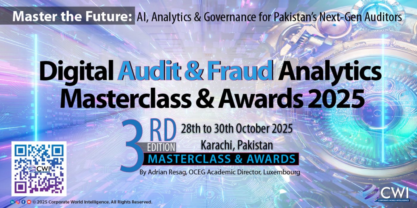 3rd Edition: Digital Audit and Fraud Analytics Masterclass & Awards 2025