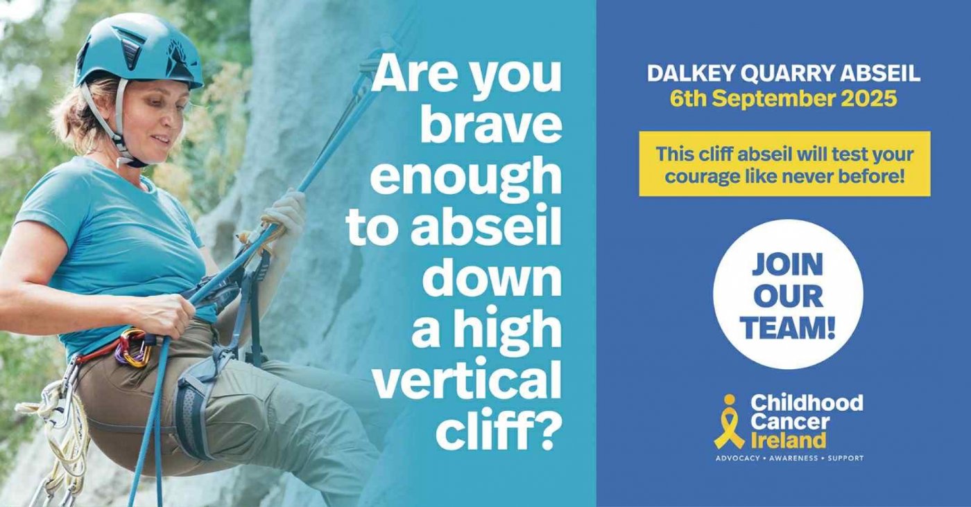 Dalkey Quarry Abseil for Childhood Cancer