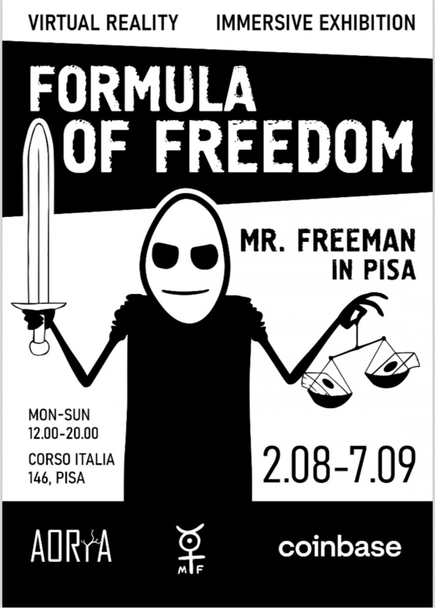 Mr. Freeman Steps Out From The Screen Into Reality: Art Event in Pisa, Italy