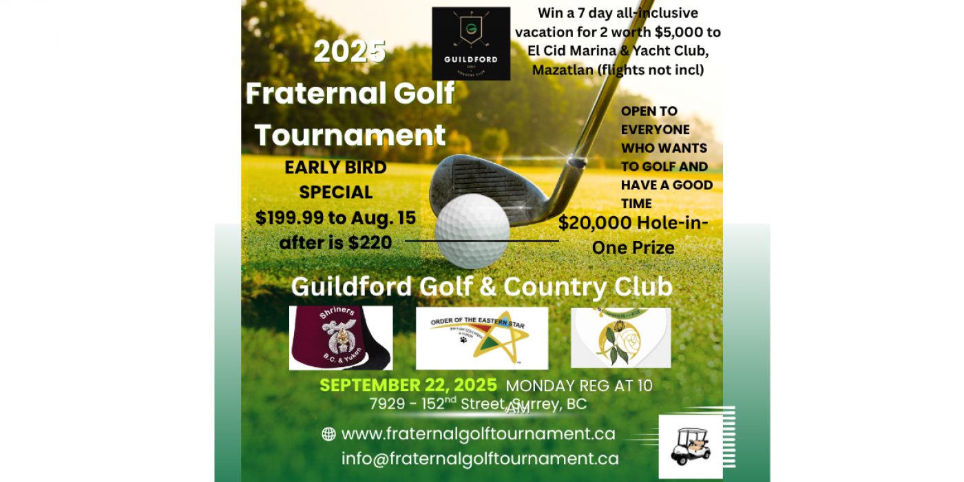 2025 Fraternal Golf Tournament