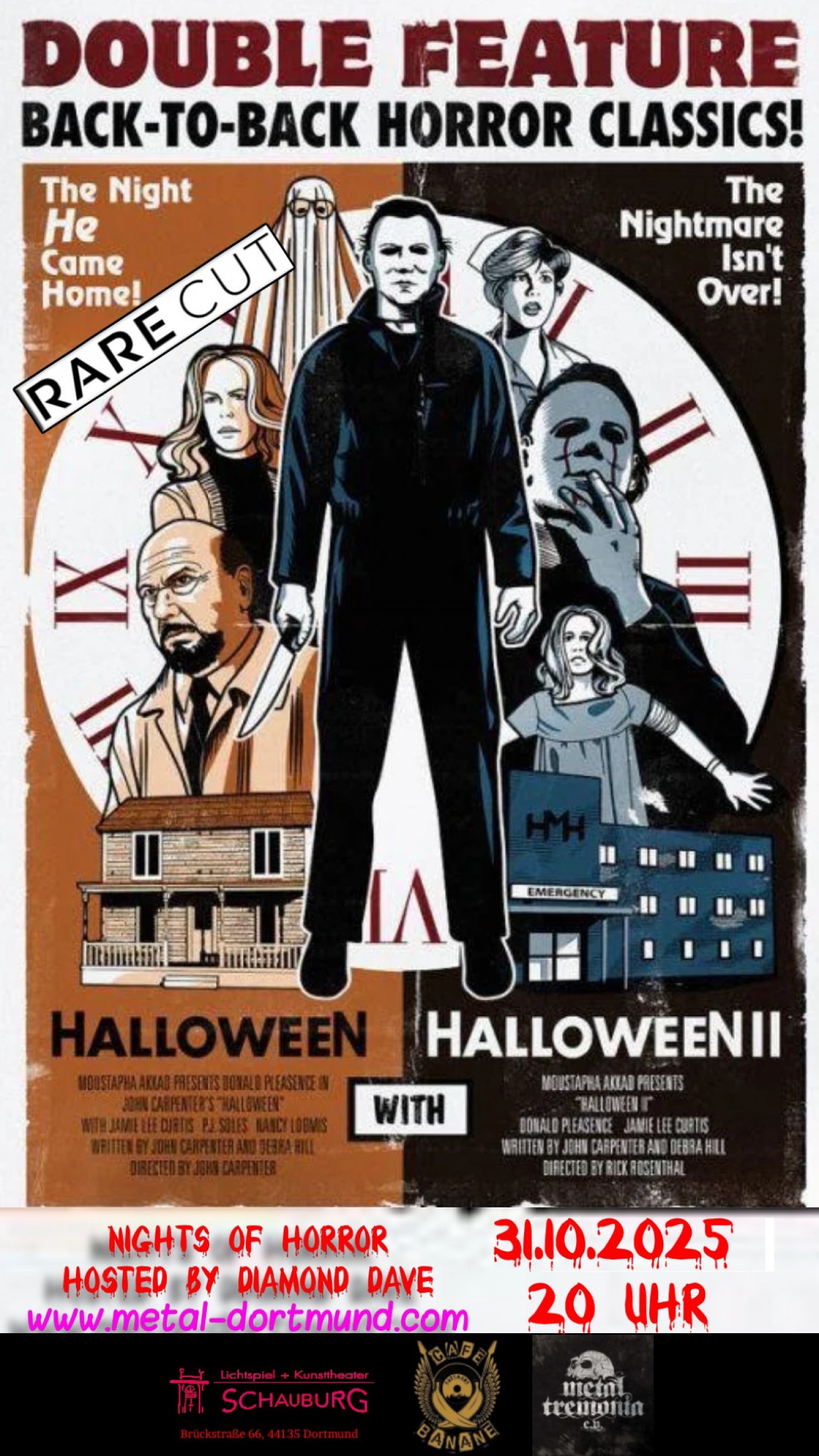 Nights Of Horror: Double Feature Halloween 1 (Rare Cut)+2