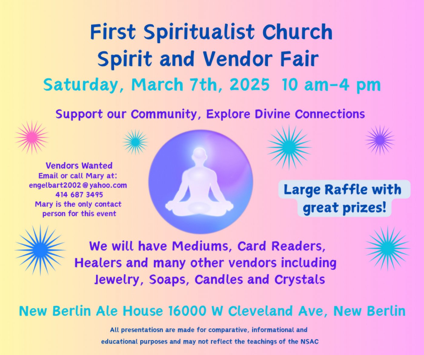 Spirit and Vendor Fair