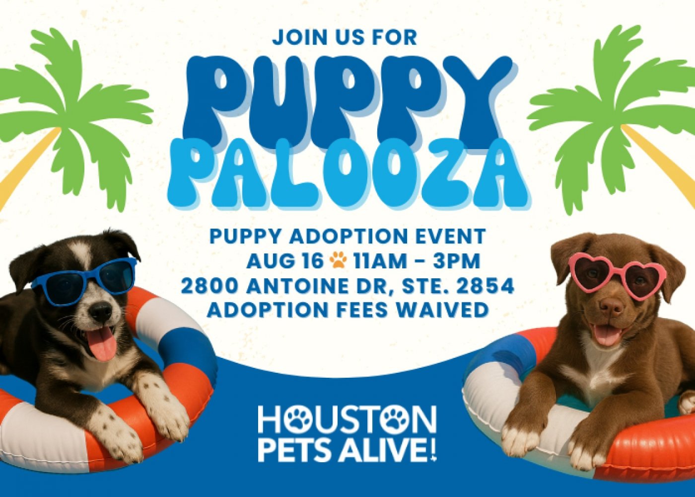 Puppy Palooza: Puppy Adoption Event! Adoption Fees Waived!