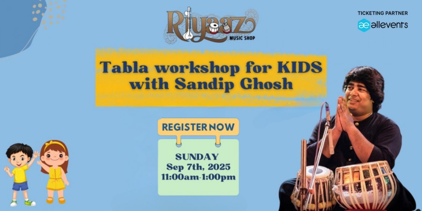 Tabla Workshop for Kids with Sandip Ghosh in Bay Area