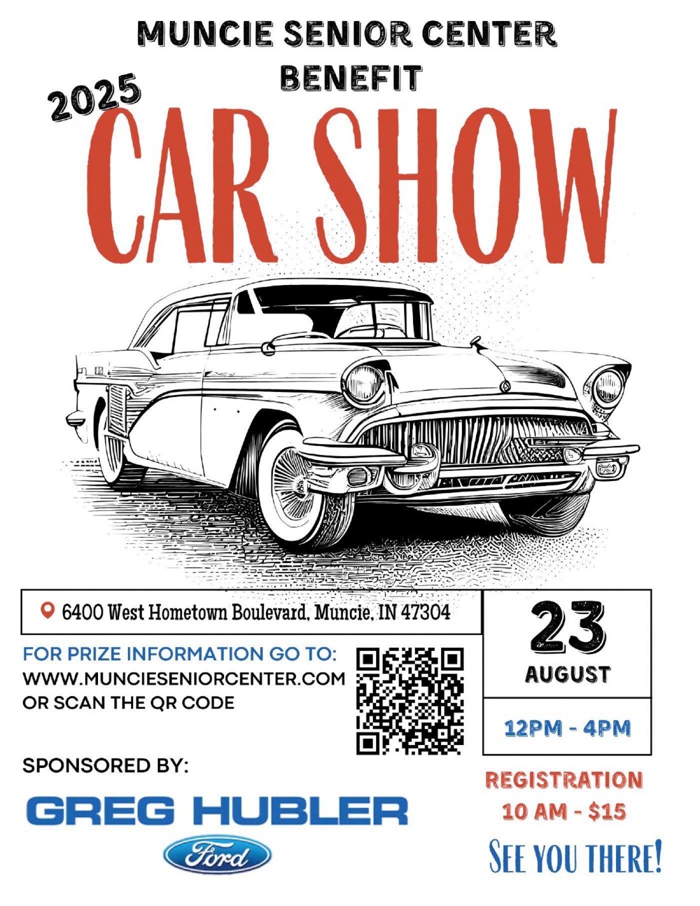 Muncie Senior Center Benefit Car Show and Craft\/Vendor Fair