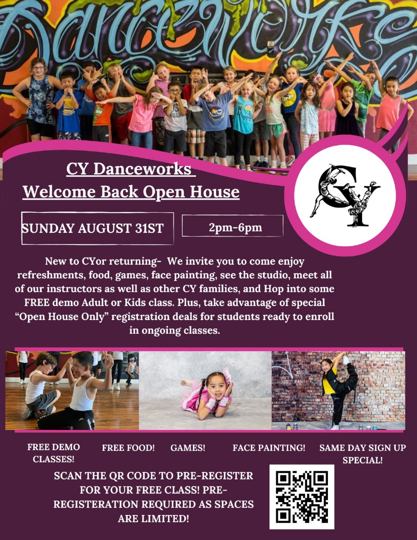 \ud83c\udf89 CY DANCEWORKS WELCOME BACK OPEN HOUSE! \ud83c\udf89