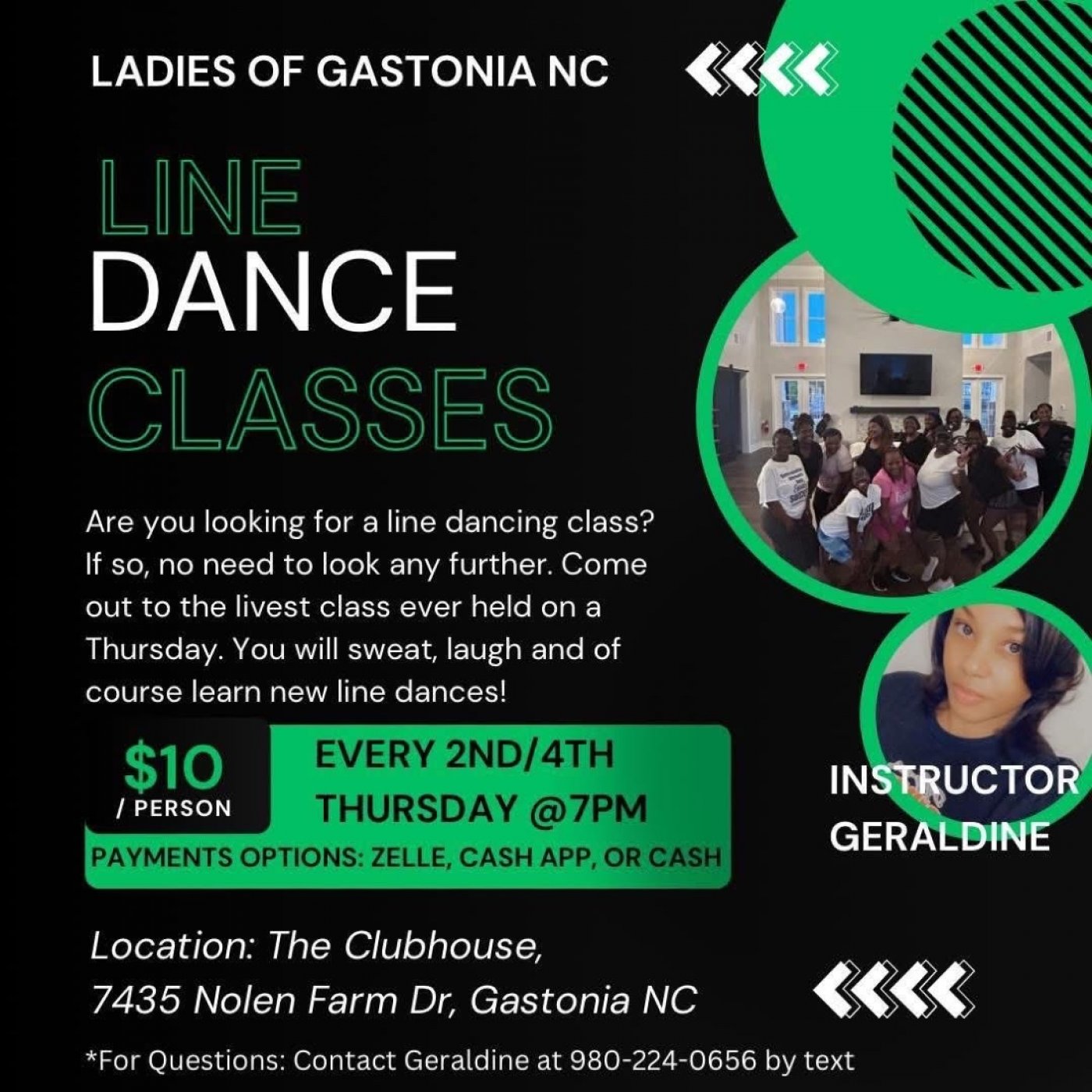 Ladies of Gastonia Line Dance Classes