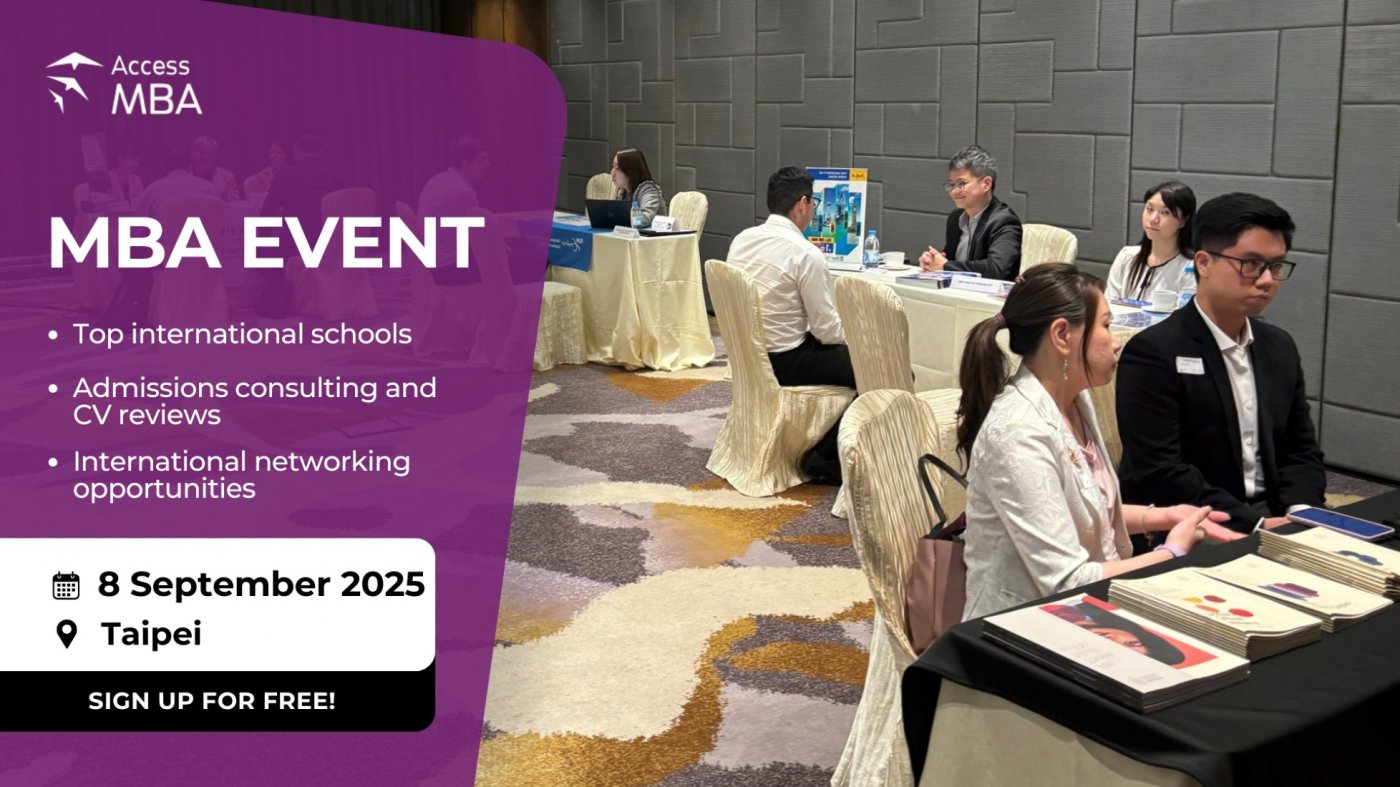 Discover One-to-One MBA Opportunities in Taipei on 8 September