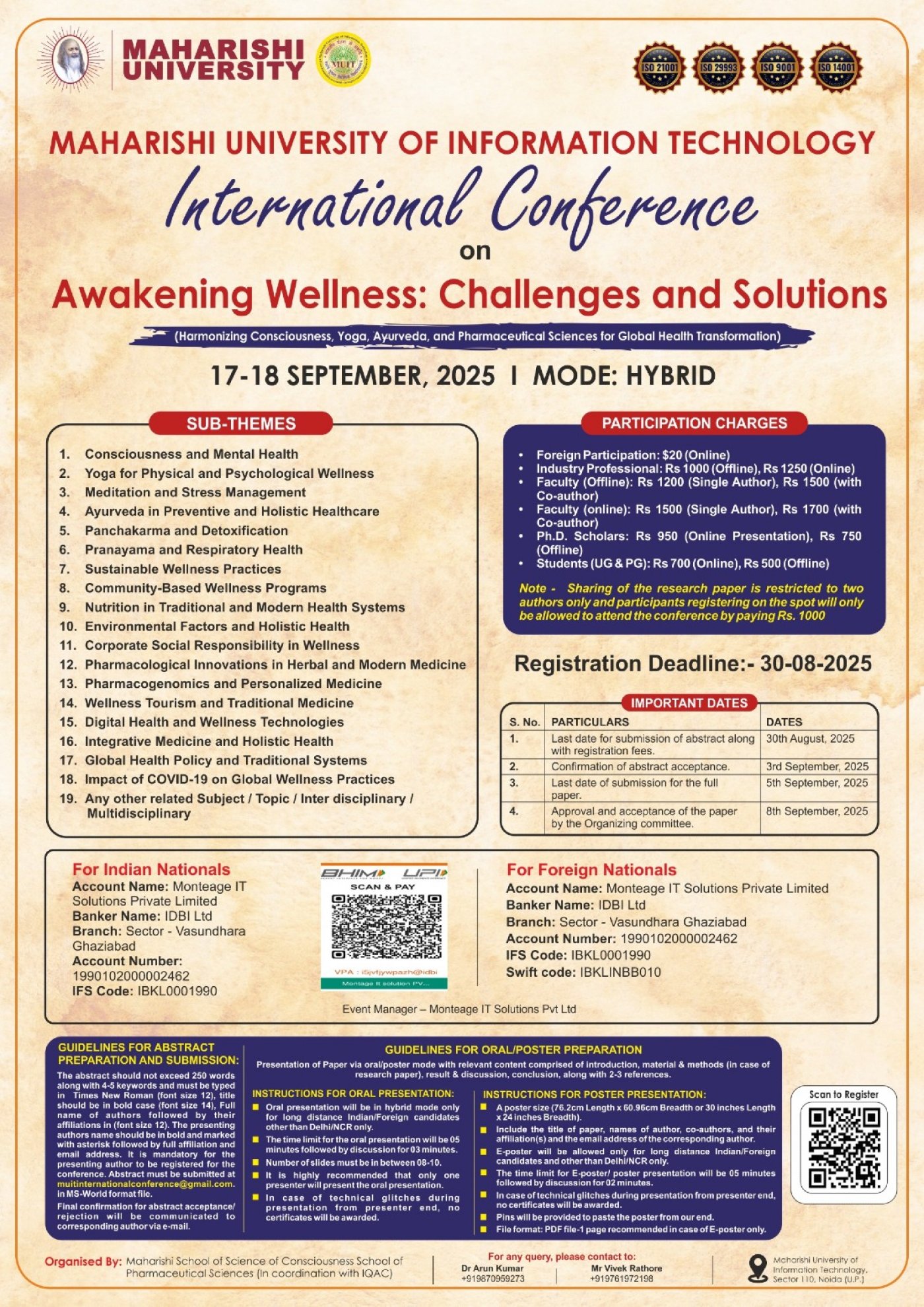 MUIT Global Conference 2025: Challenges & Solutions in Awakening Wellness
