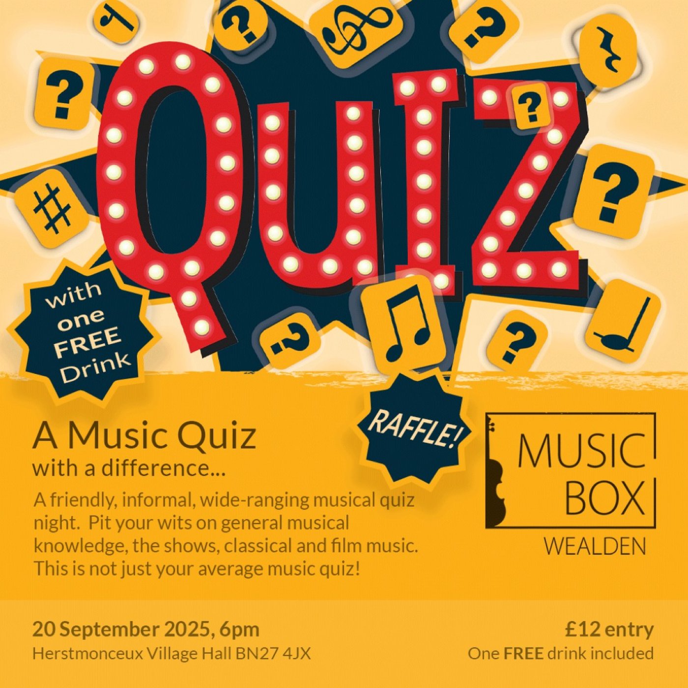 A Music Quiz with a Difference\u2026