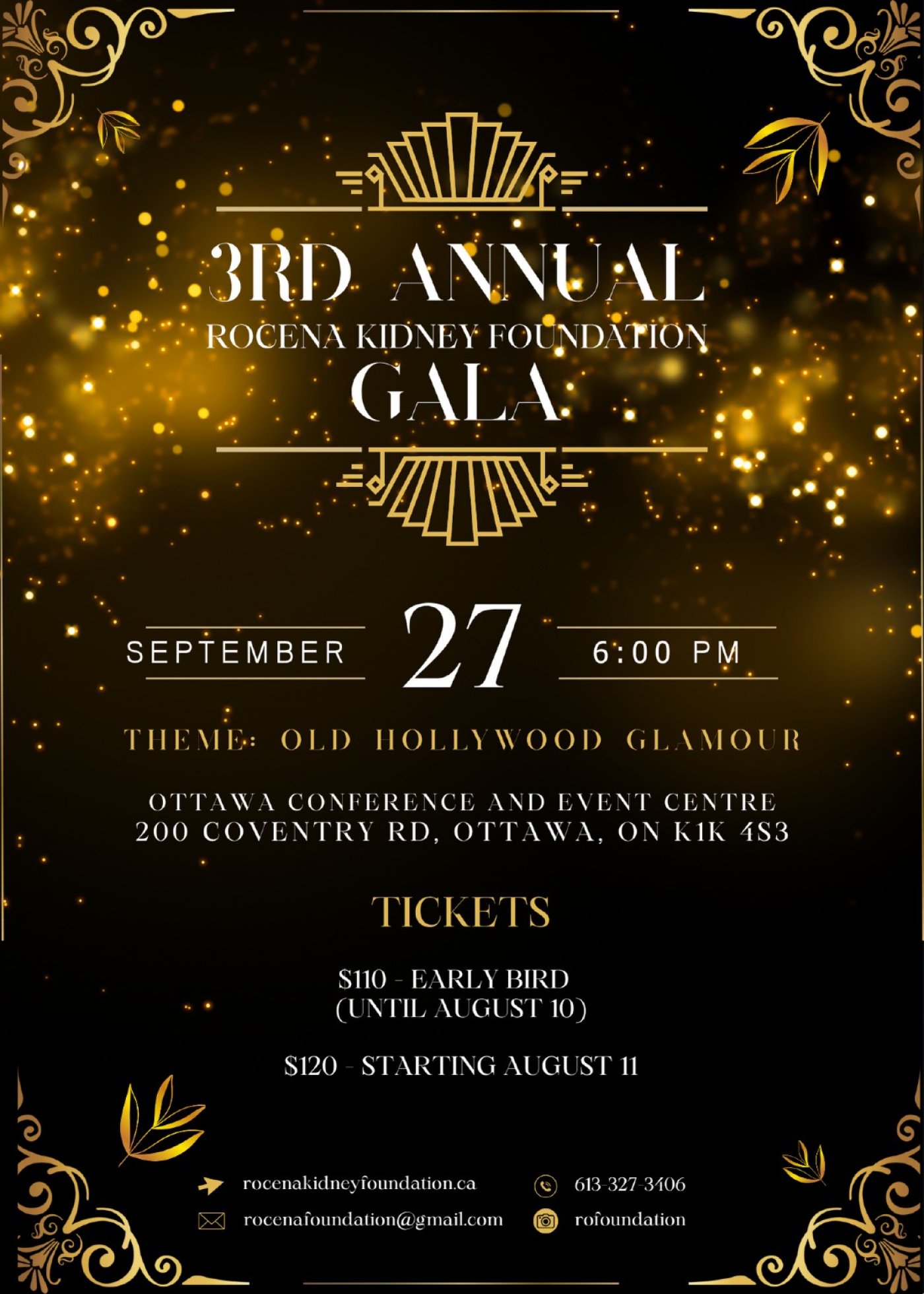 3RD ANNUAL ROCENA KIDNEY FOUNDATION GALA