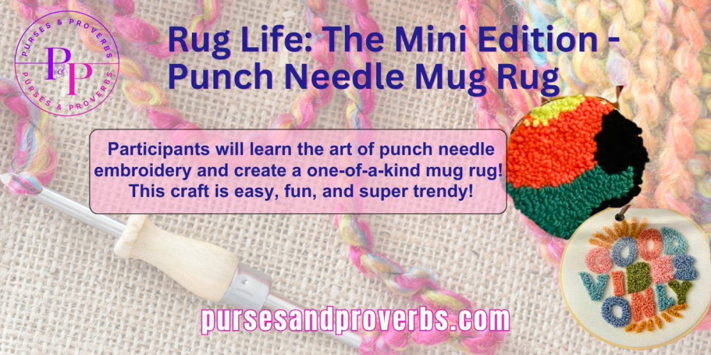 Rug Life: The Mini Edition - Punch Needle Mug Rug