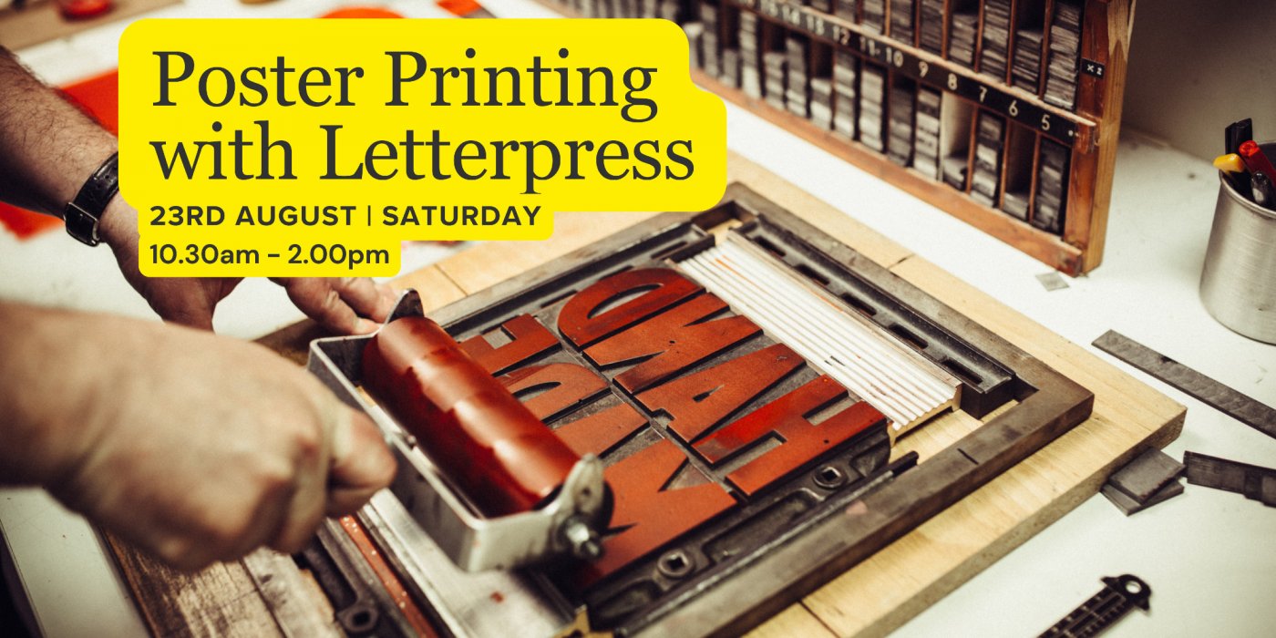 Poster printing with letterpress