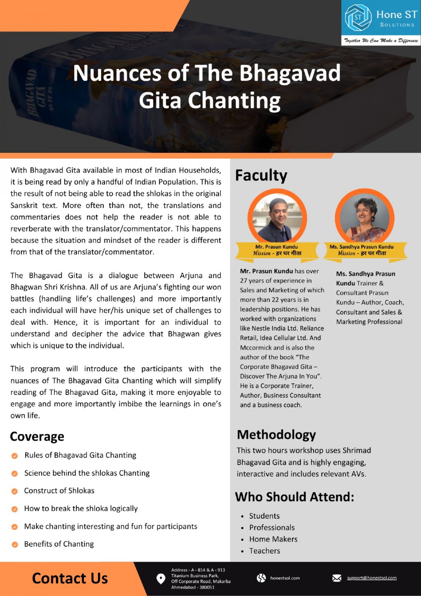 Nuances of the Bhagavad Gita Chanting