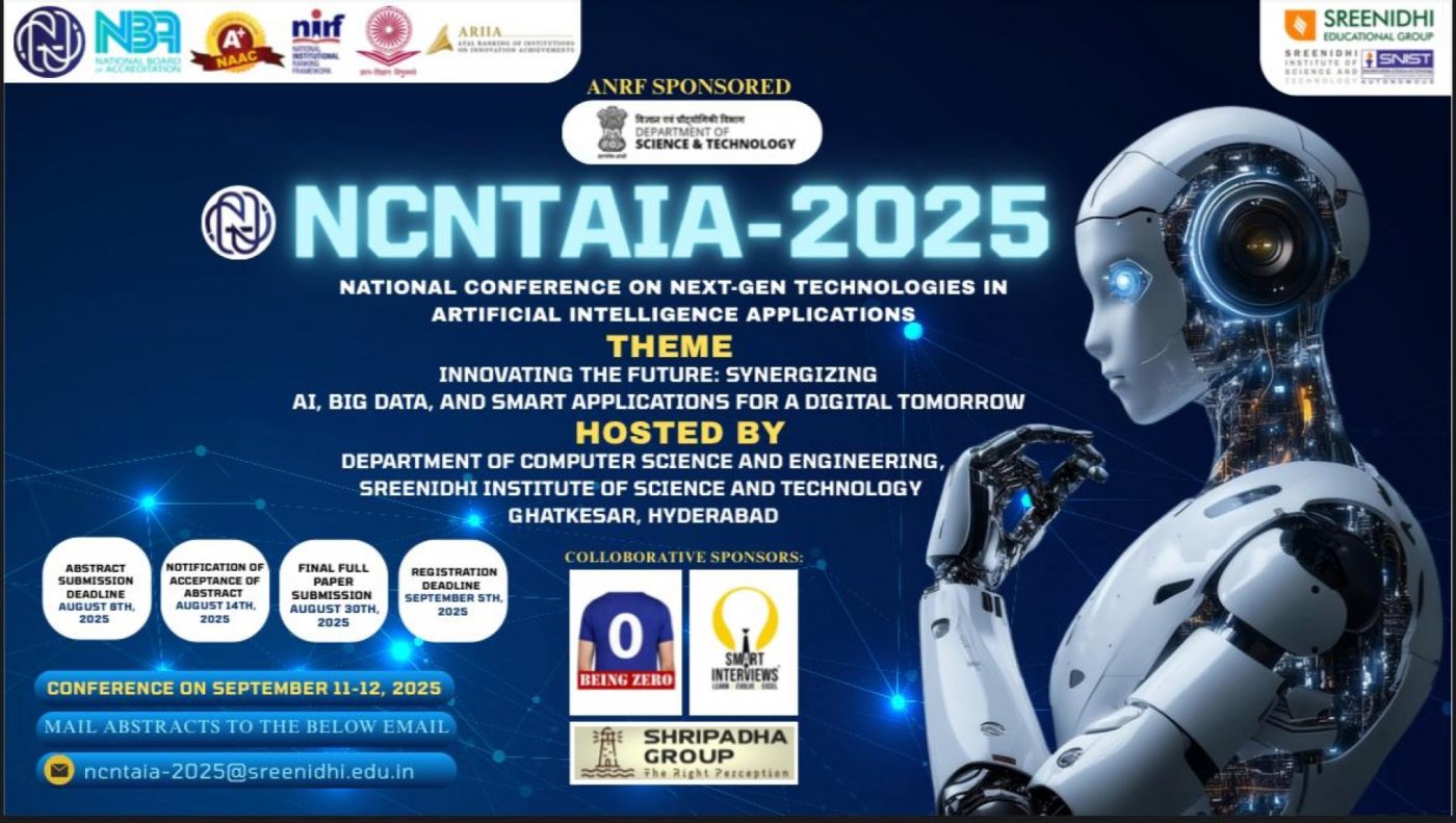 National Conference on Next-Gen Technologies in Artificial Intelligence Applications