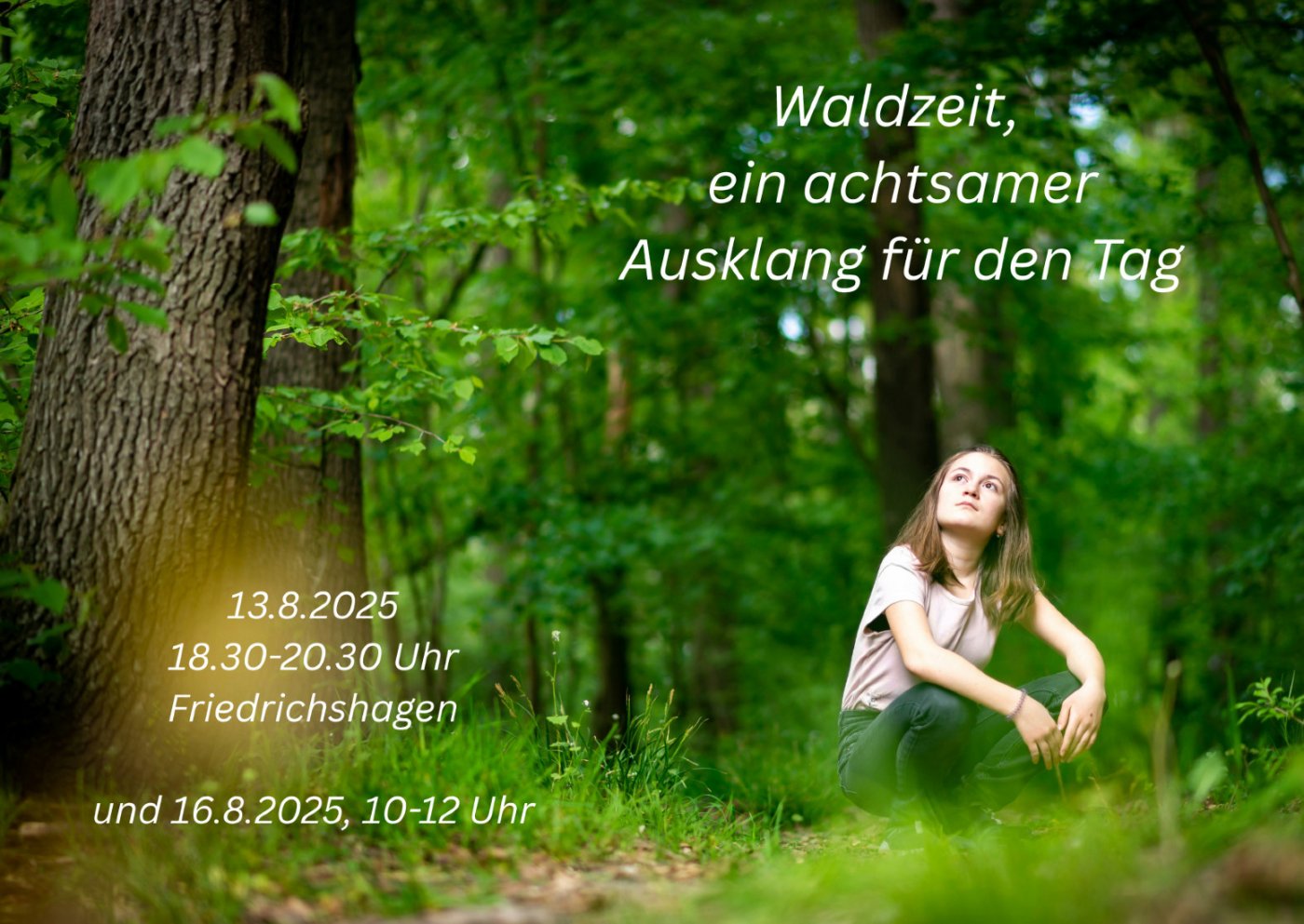 \ud83c\udf3f Waldzeit \u2013 eine achtsame Auszeit in der Natur (Waldbaden)