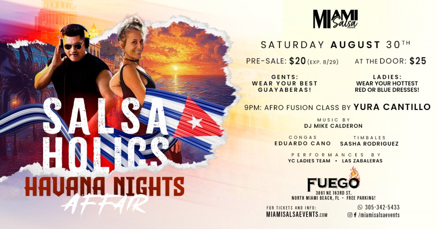 Salsaholics: Havana Nights Affair at FUEGO!