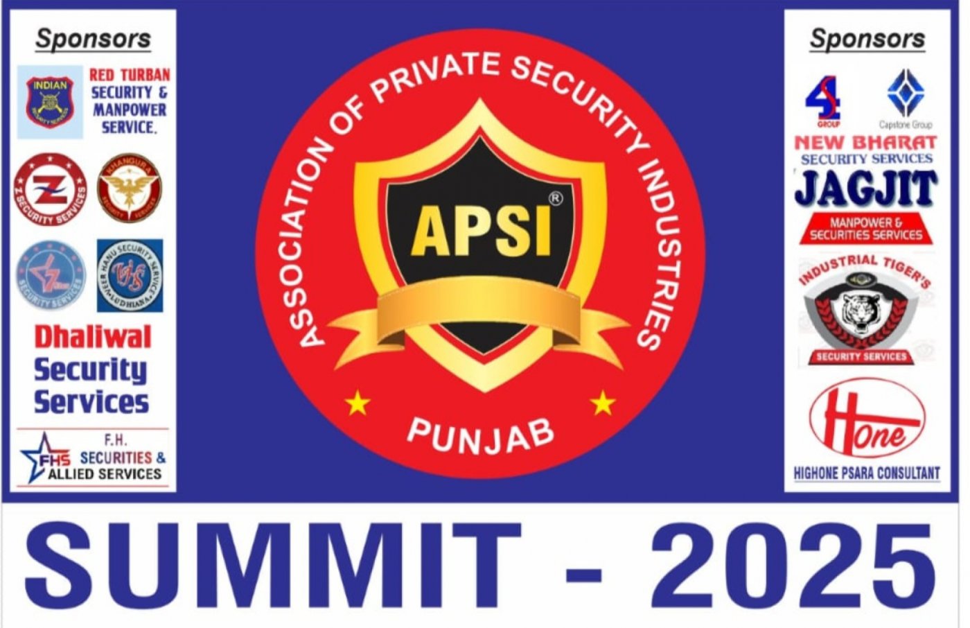 ASSOCIATION OF PRIVATE SECURITY INDUSTRIES , PUNJAB  SUMMIT 2025