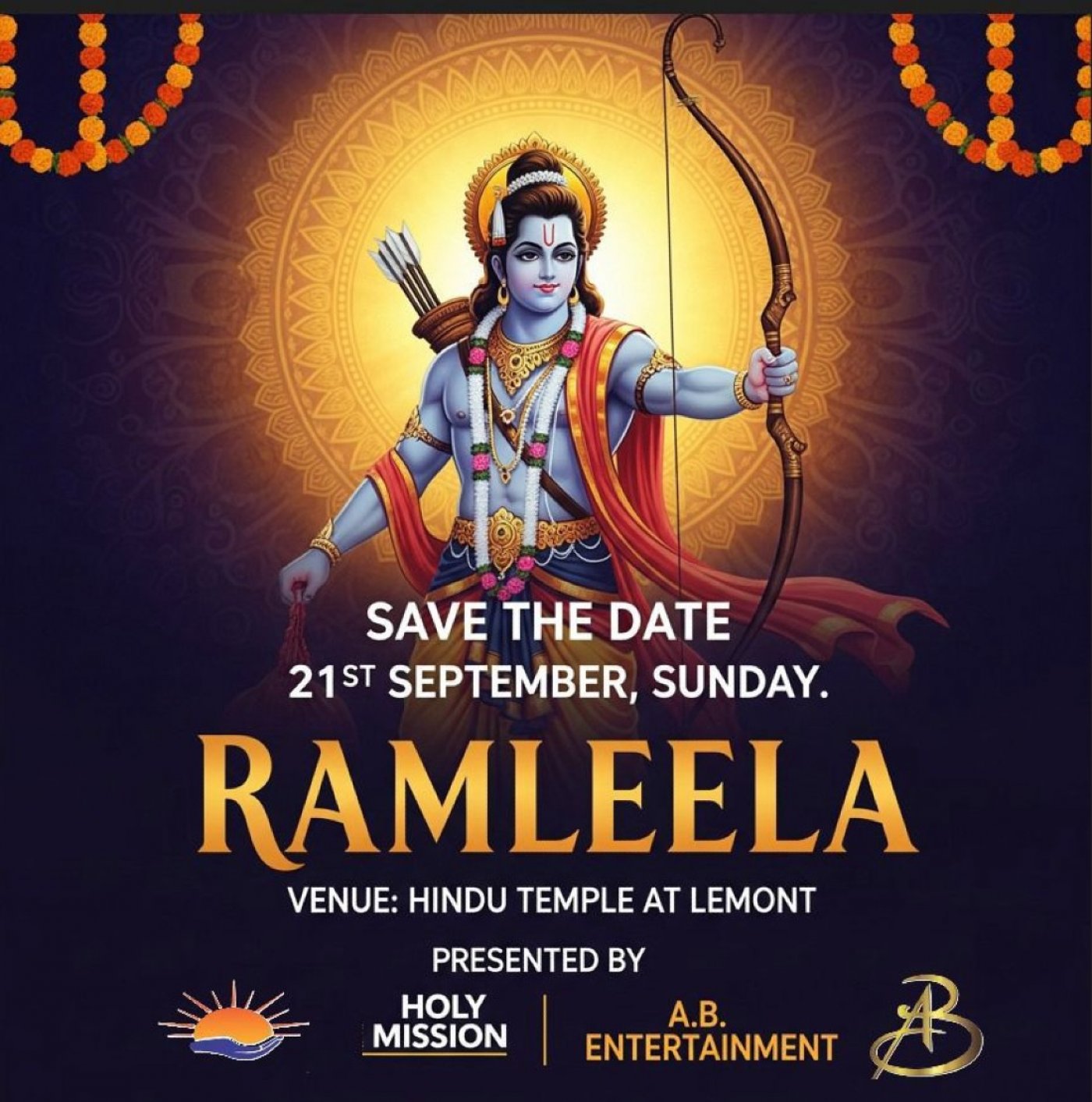 Ramlila - Venue: Lemont Hindu Temple