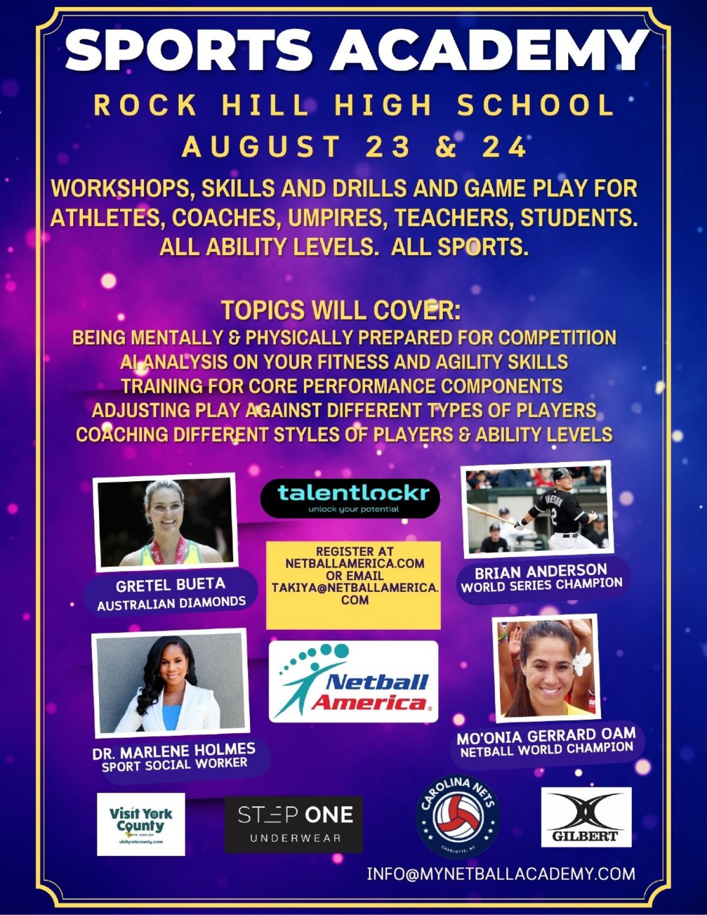 Sports Academy Weekend by Pro Athletes & Coaches
