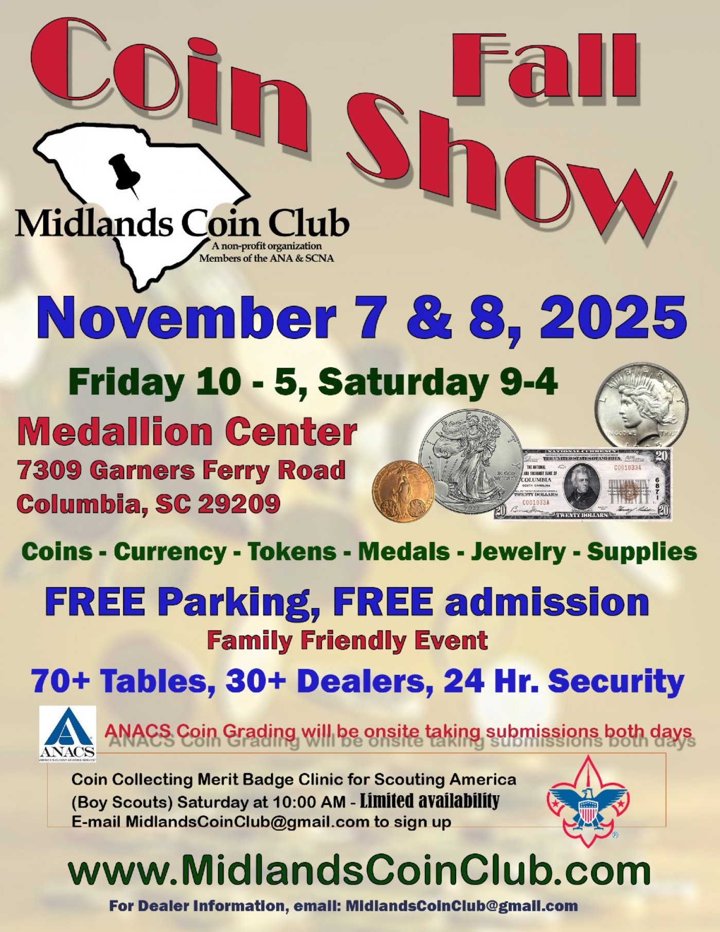 Midlands Coin Club - Fall Coin Show