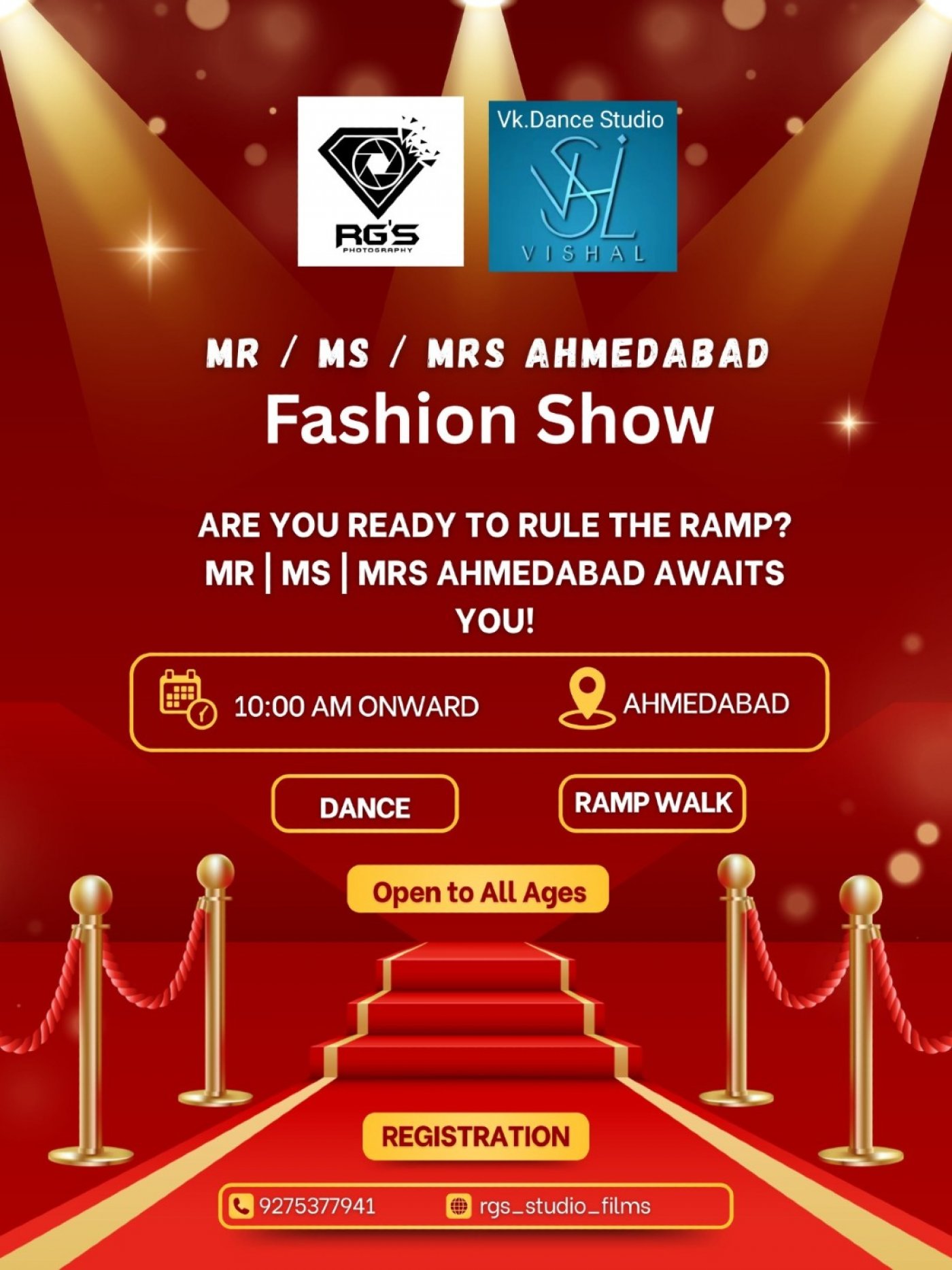 MR \/ MS \/ MRS Ahmedabad \u2013 Fashion Show & Dance Competition