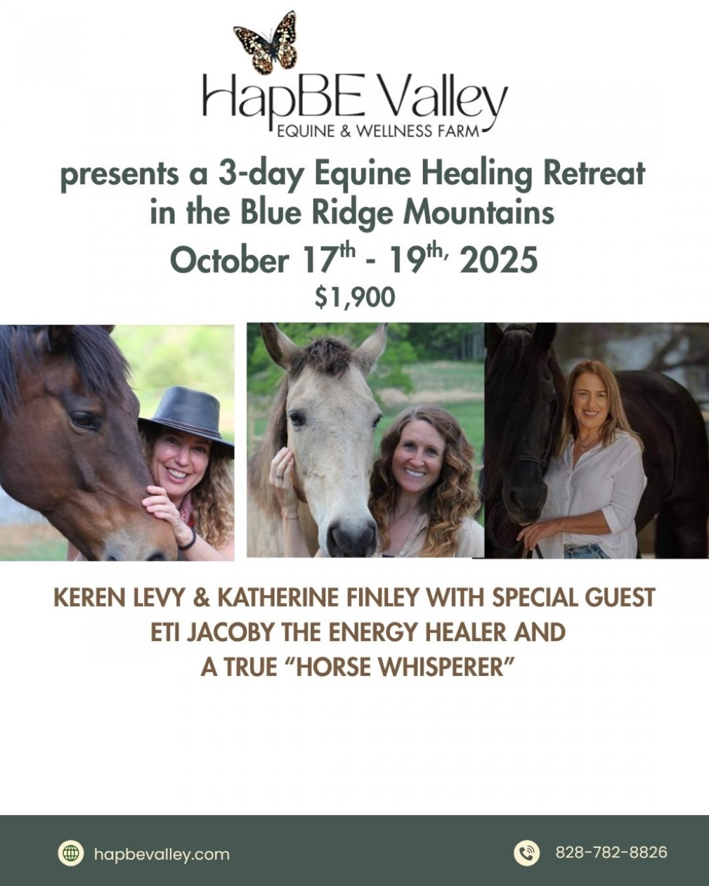 3-day Equine Healing Retreat in the Blue Ridge Mountains October 17h - 19th, 2025