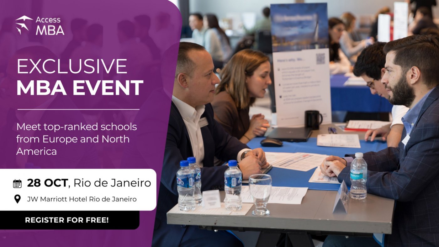 GAIN A GLOBAL BUSINESS VISION WITH THE RIGHT MBA ON 28 OCT IN RIO DE JANEIRO