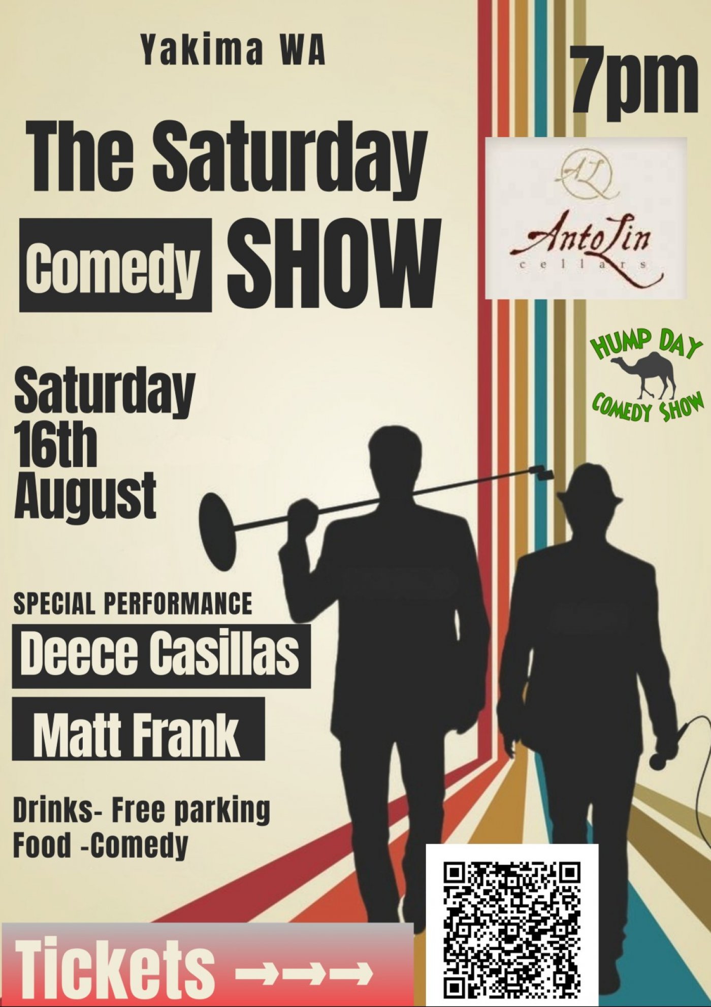 Saturday night Comedy at Antolin Cellars