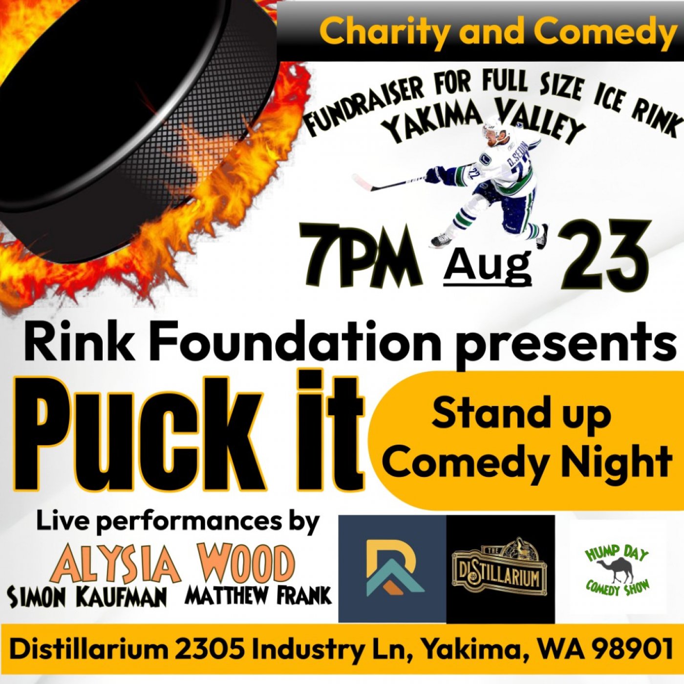 Puck IT Hockey and Comedy Fundraiser 
