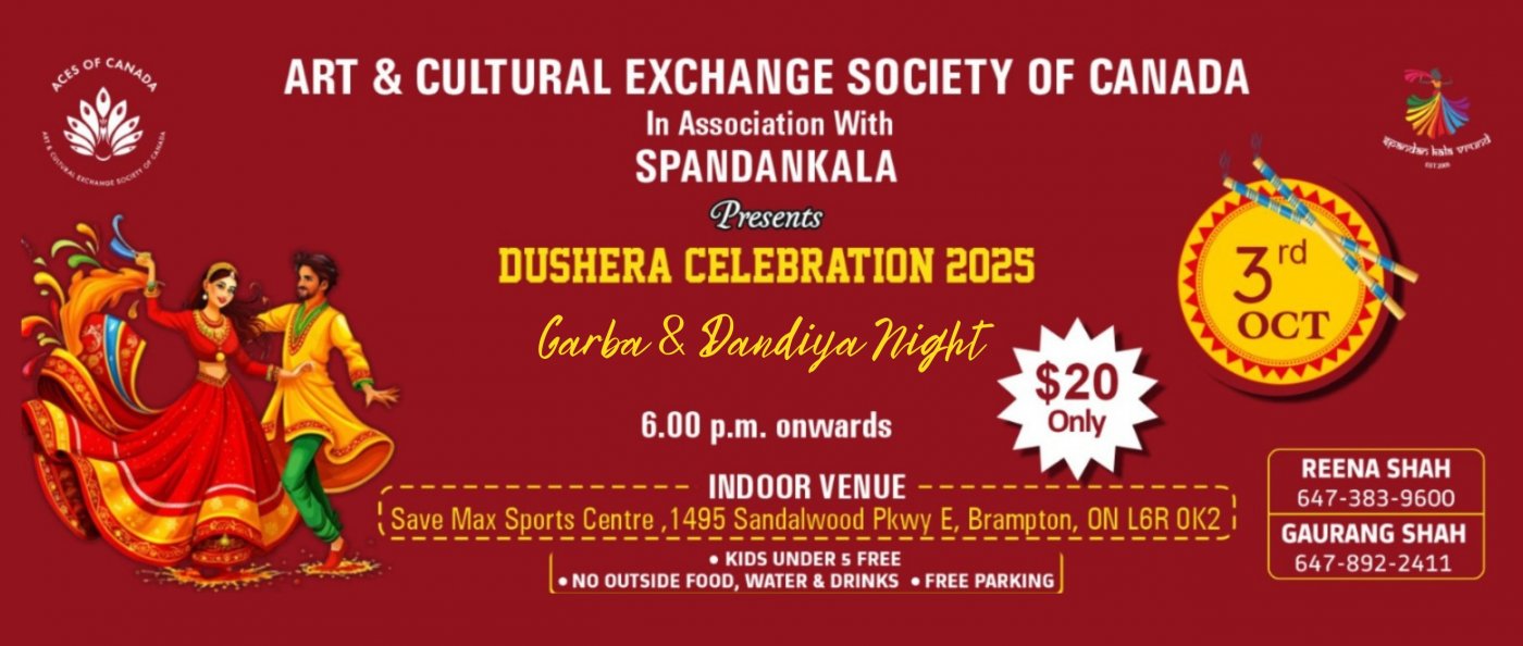 Garba & Dandiya Night - Dushera Celebration 2025 (3rd Oct)