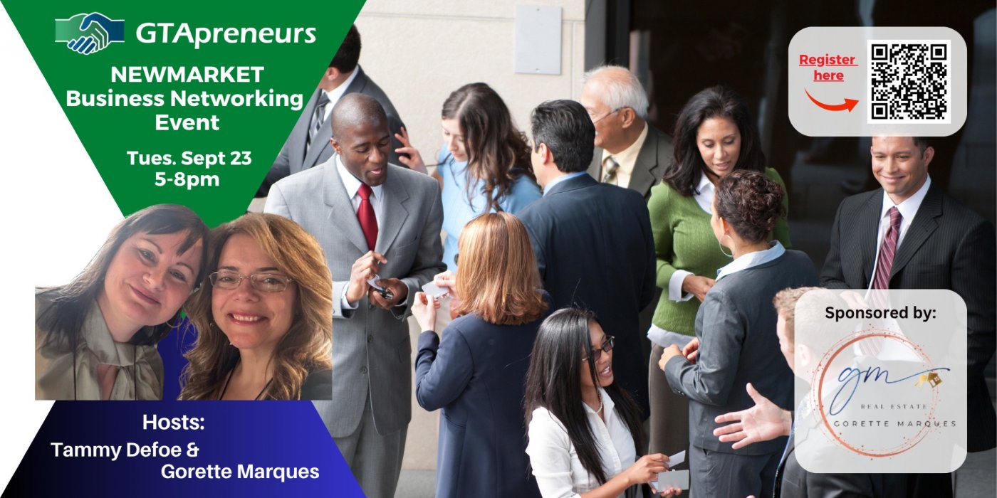 GTApreneurs September 23 Newmarket Business Networking Event