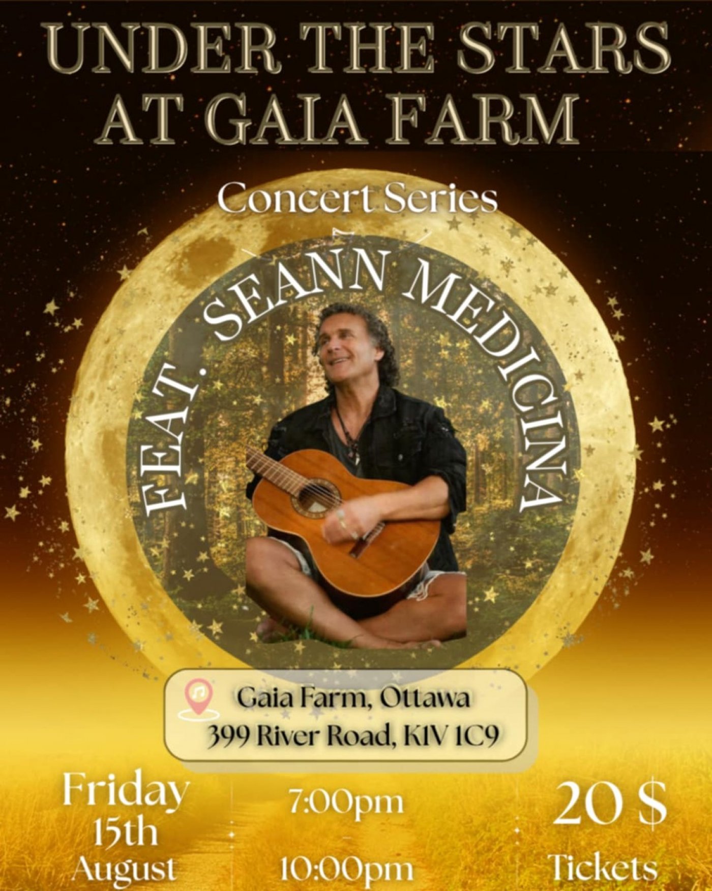 Under the Stars at Gaia Farm: A Soulful Evening with Shawn McPherson