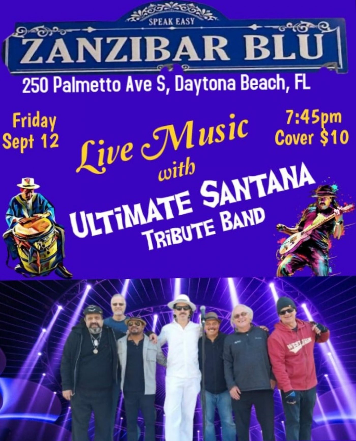 Ultimate Santana Tribute@Zanzibar Blu Speakeasy