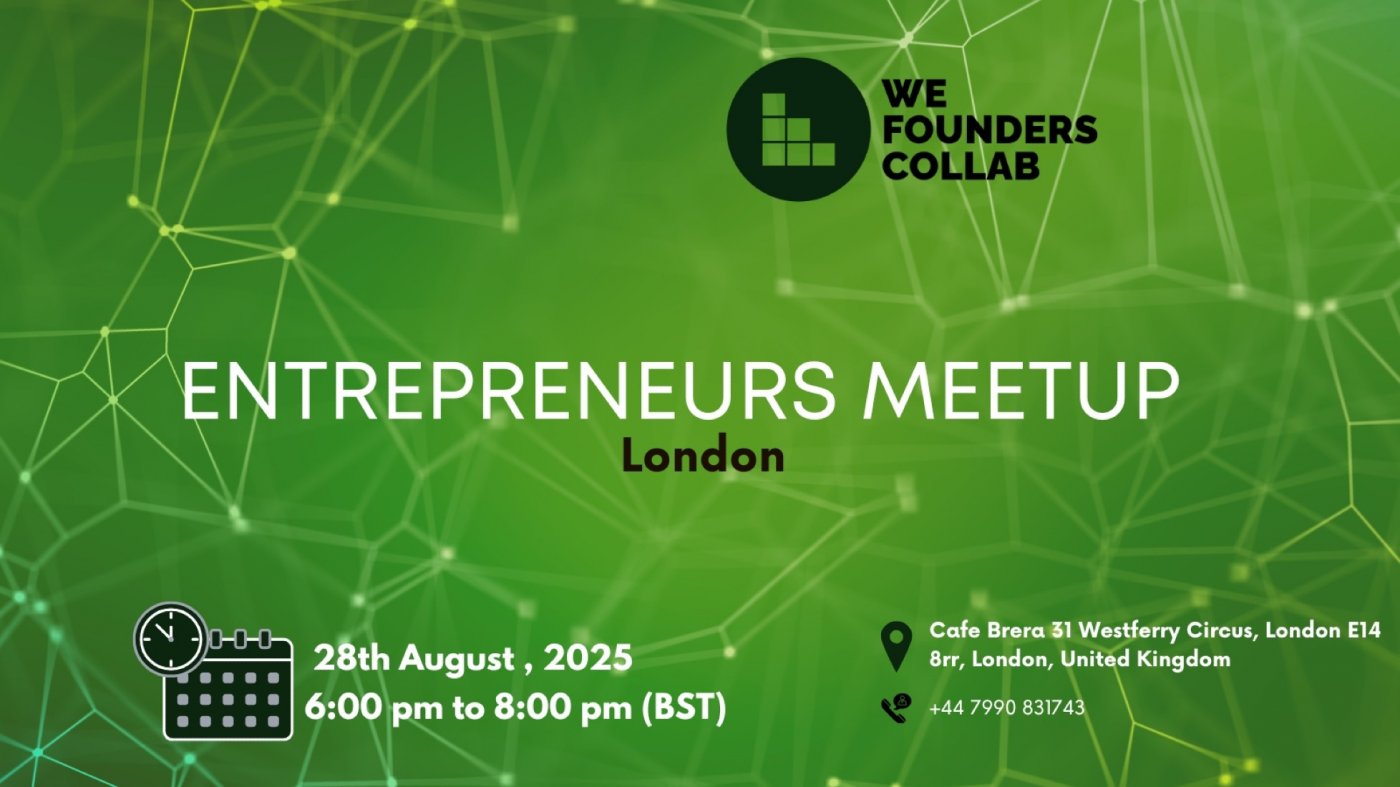 Entrepreneurs Meetup by We Founders Collab  London 2025