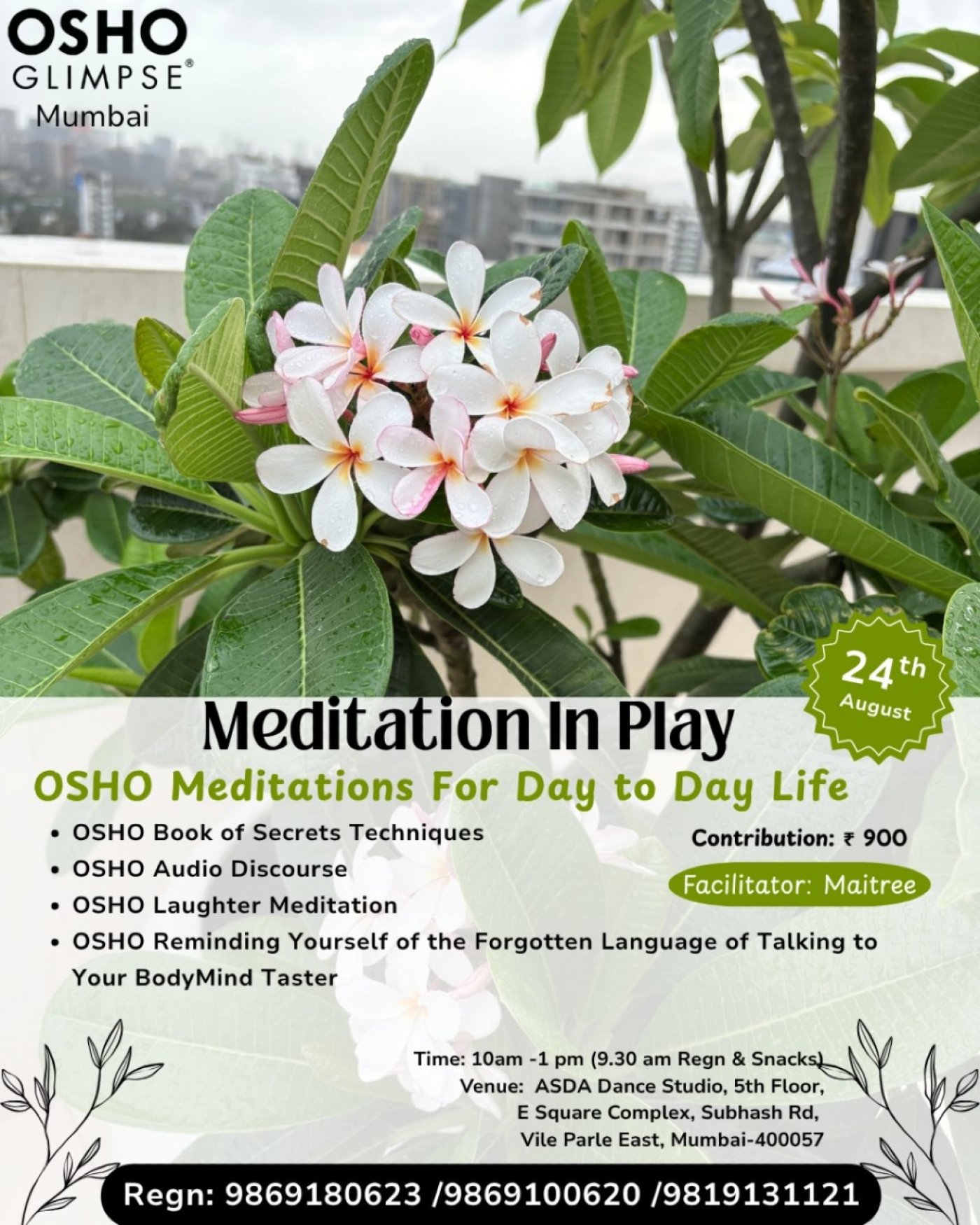 \u2728*Meditation In Play* \u2728- Osho Meditations for Day to Day Life