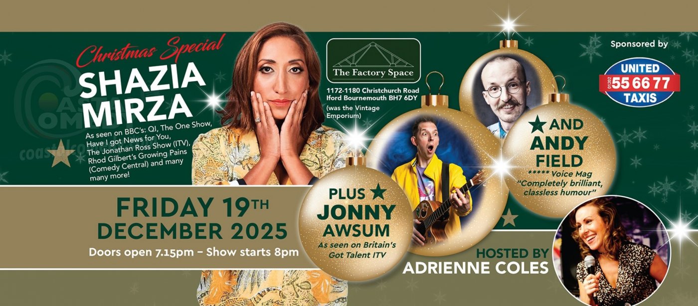 The Coastal Comedy Christmas Special with Shazia Mirza