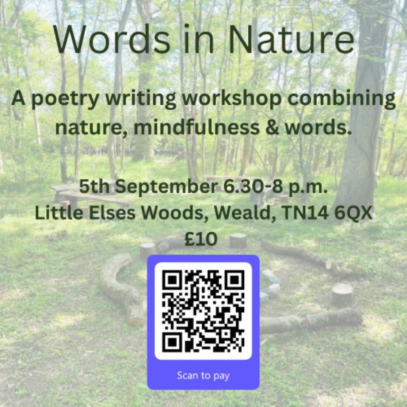 Words in Nature - Poetry Writing Workshop