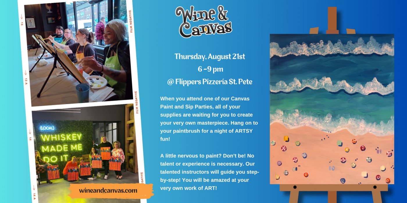 St Pete Paint and Sip \u2013 Day at the Beach